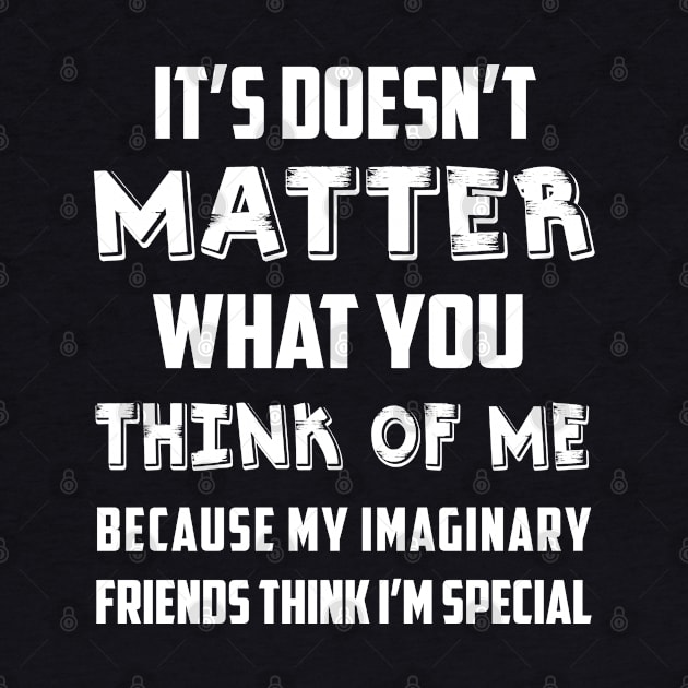 It Doesn't Matter What You Think Of Me Funny Quote by William Edward Husband